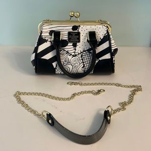 The Nightmare Before Christmas Patchwork Kisslock Satchel